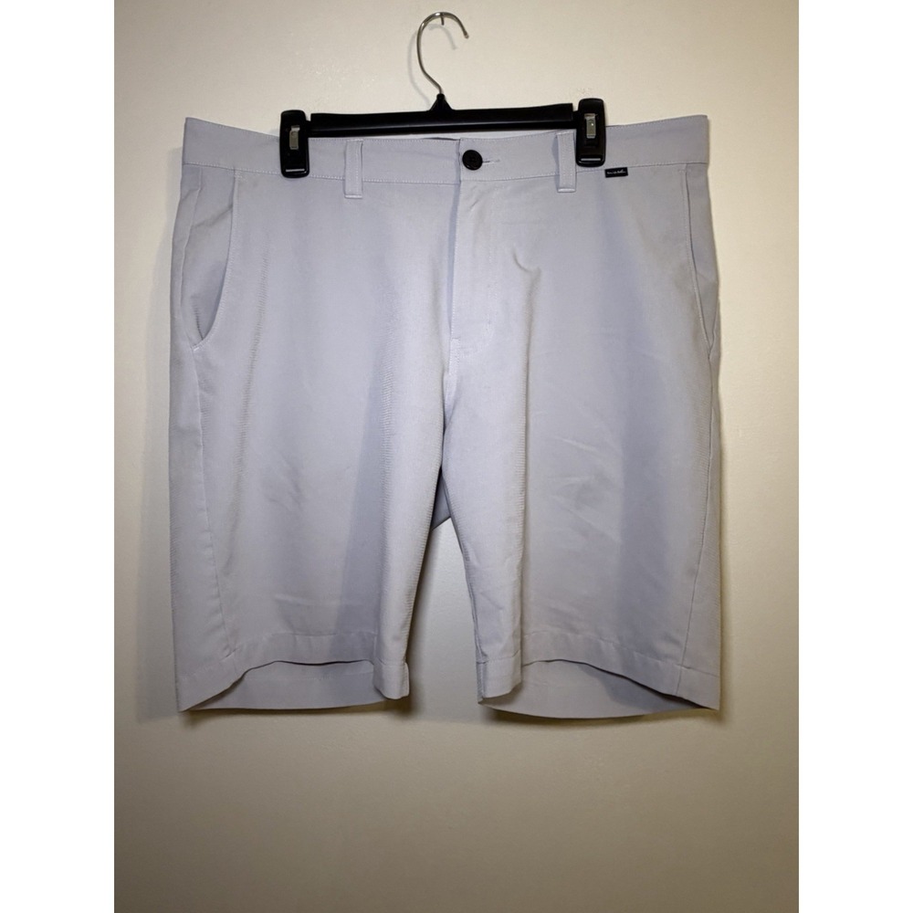Travis Mathew Starnes Short Men's 36 Gray Performance Golf Stretch Chino 9"